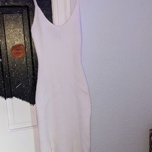 White Body-Con Windsor Dress